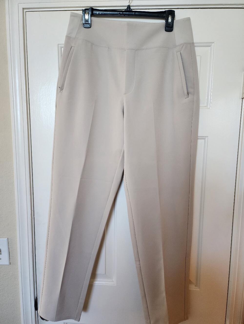 ATHLETA Women’s Tailored Straight-Leg Pants - Beige
